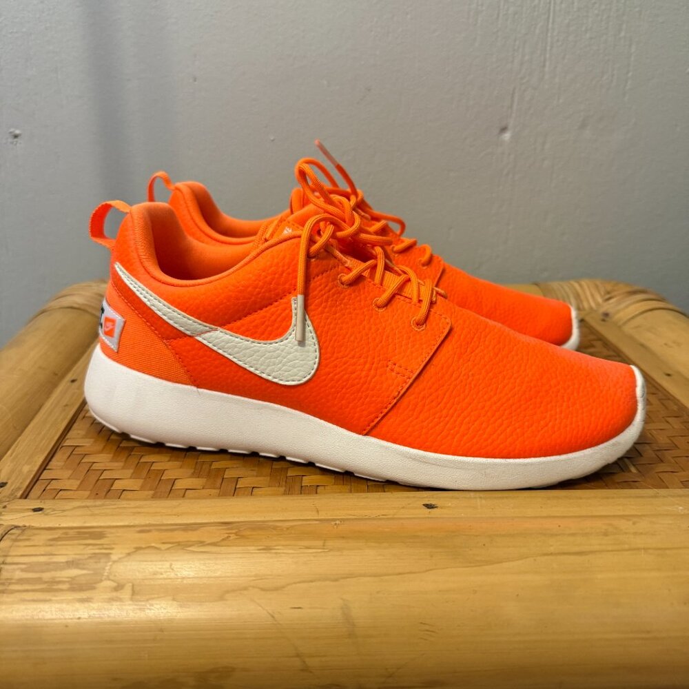 Nike Orange and White Women's Sneakers